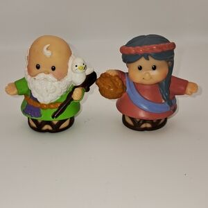 Fisher-Price Little People Noah and his wife Figures